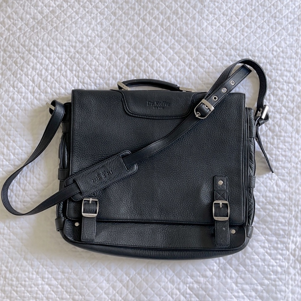 Dr. Koffer leather laptop briefcase